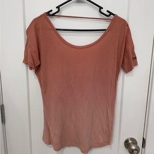 Women's Peach Short Sleeve Top